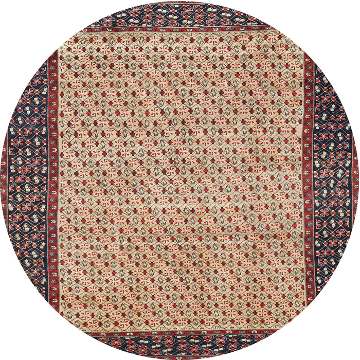 Square Machine Washable Traditional Vermilion Red Rug, wshtr4423