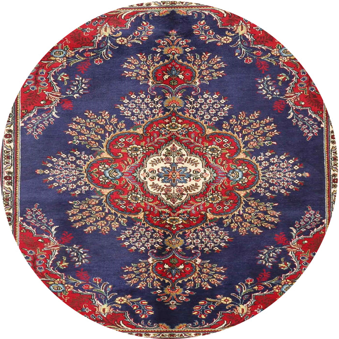 Square Machine Washable Traditional Purple Maroon Purple Rug, wshtr4436