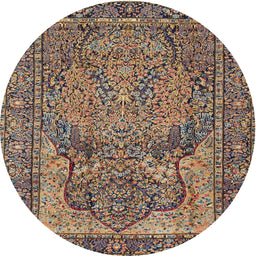 Square Machine Washable Traditional Dark Brown Rug, wshtr4439