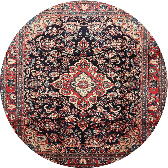 Square Machine Washable Traditional Camel Brown Rug, wshtr443