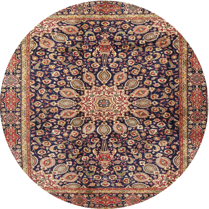 Square Machine Washable Traditional Light Copper Gold Rug, wshtr4442