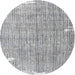 Square Machine Washable Traditional Grey Gray Rug, wshtr4466