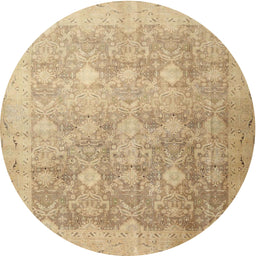 Square Machine Washable Traditional Bronze Brown Rug, wshtr4507