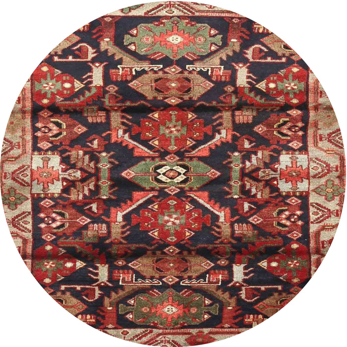 Square Machine Washable Traditional Saffron Red Rug, wshtr4552