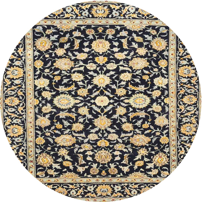 Round Traditional Brown Persian Rug, tr4553