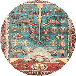 Square Machine Washable Traditional Sienna Brown Rug, wshtr4555