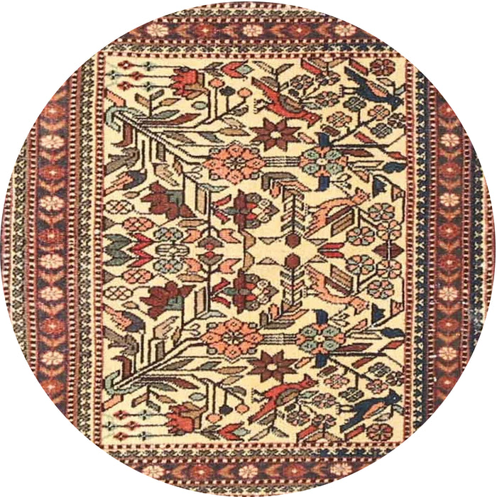 Square Machine Washable Traditional Dark Sienna Brown Rug, wshtr4571