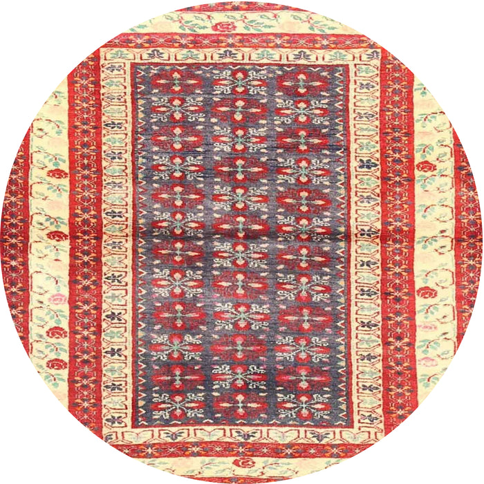 Round Traditional Brown Persian Rug, tr4576