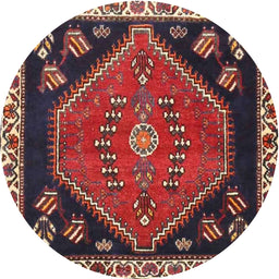 Square Machine Washable Traditional Dark Almond Brown Rug, wshtr4577