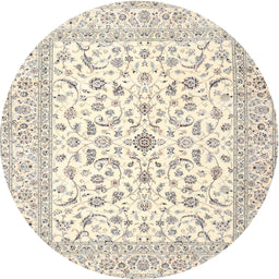 Square Machine Washable Traditional Peach Beige Rug, wshtr4578