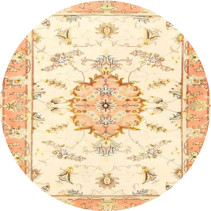 Square Machine Washable Traditional Gold Rug, wshtr4646