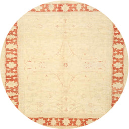 Square Machine Washable Traditional Sun Yellow Rug, wshtr4659