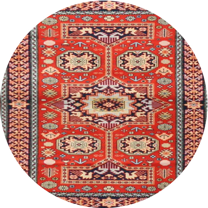 Square Machine Washable Traditional Light Copper Gold Rug, wshtr4662