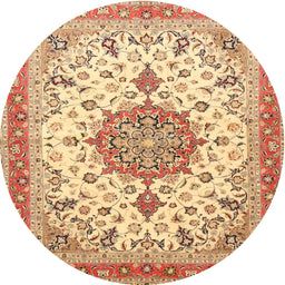Square Machine Washable Traditional Chocolate Brown Rug, wshtr4663