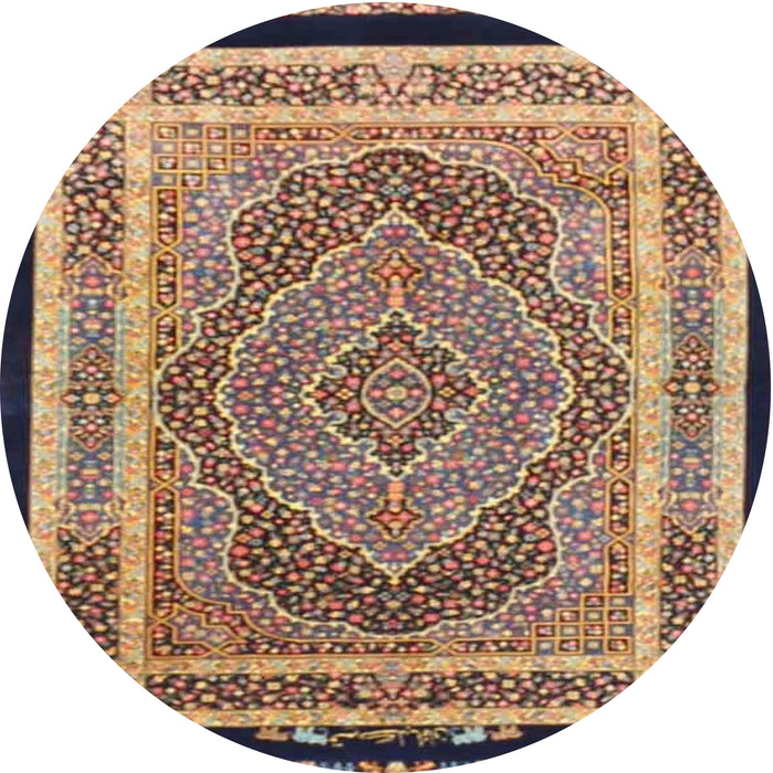 Square Machine Washable Traditional Sepia Brown Rug, wshtr4675