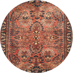 Square Machine Washable Traditional Fire Brick Red Rug, wshtr4720