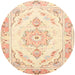 Round Traditional Khaki Gold Persian Rug, tr4740