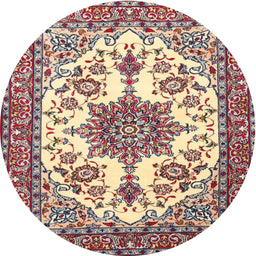 Square Machine Washable Traditional Brown Rug, wshtr4748