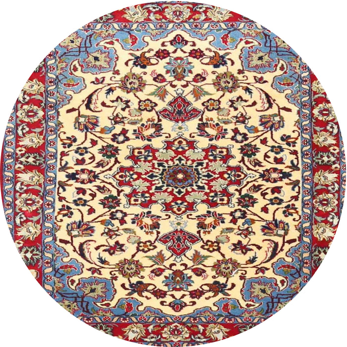 Square Machine Washable Traditional Brown Red Rug, wshtr4749