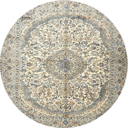 Square Machine Washable Traditional Army Brown Rug, wshtr4755