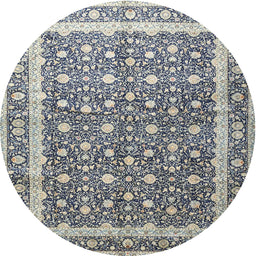 Square Machine Washable Traditional Grey Gray Rug, wshtr4756