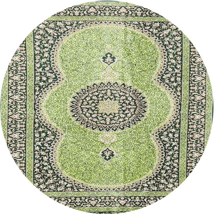 Square Machine Washable Traditional Brown Gold Rug, wshtr4764