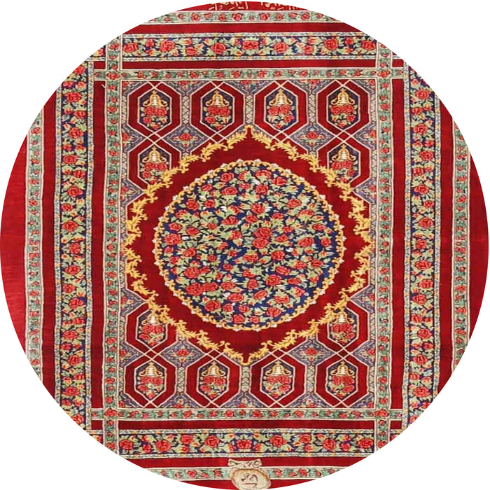 Square Machine Washable Traditional Light Copper Gold Rug, wshtr4766