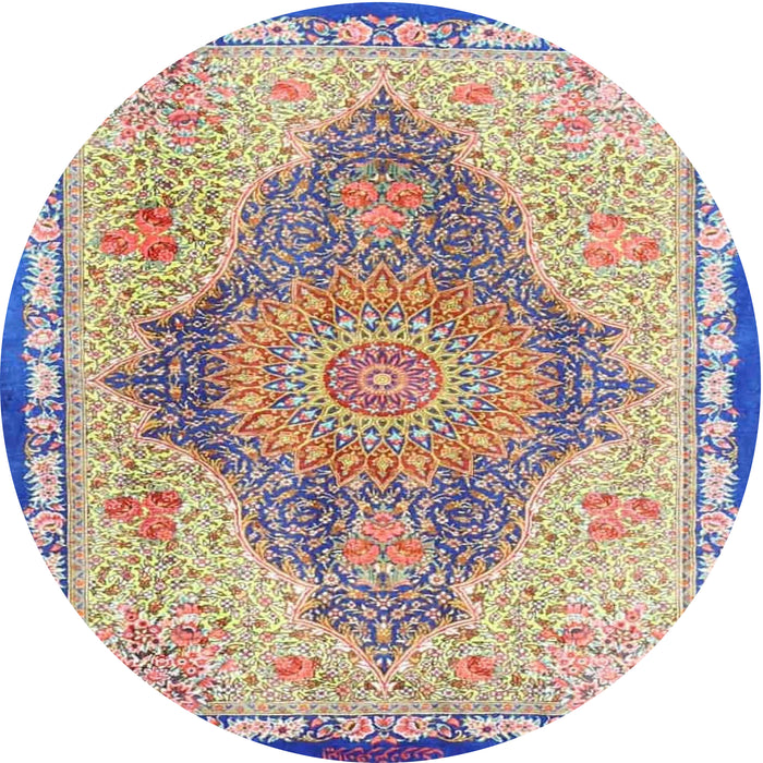 Round Traditional Brown Persian Rug, tr4768