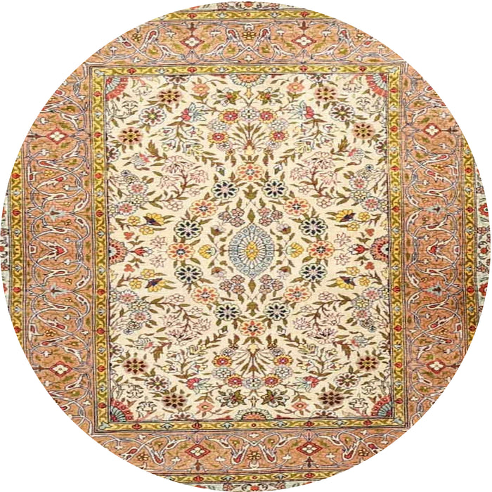 Square Machine Washable Traditional Chocolate Brown Rug, wshtr4769