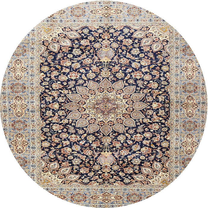 Square Machine Washable Traditional Rosy-Finch Purple Rug, wshtr4775