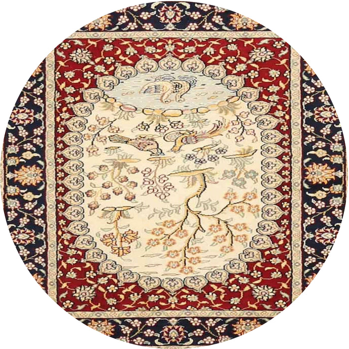 Round Traditional Brown Persian Rug, tr4805