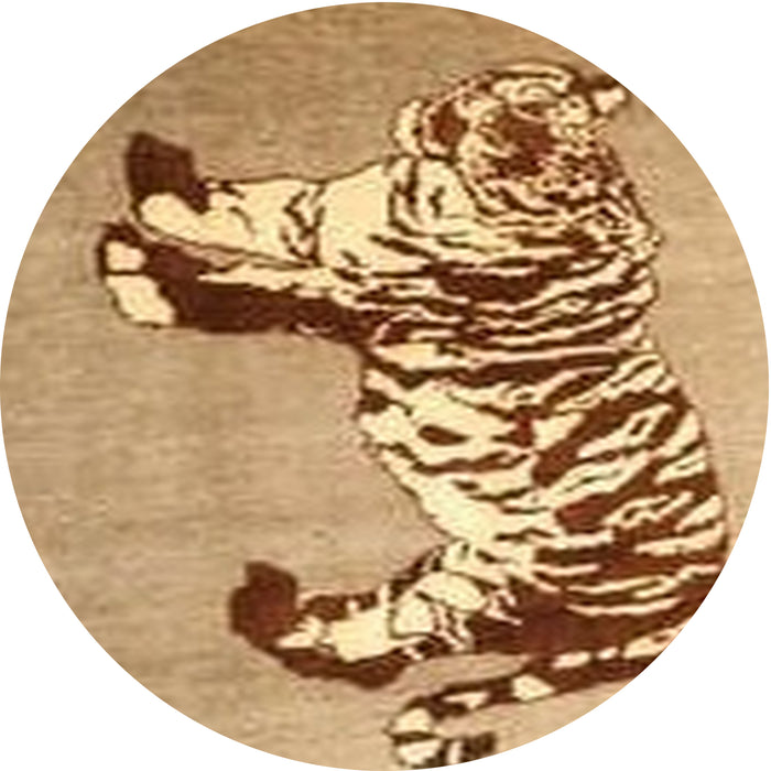 Square Machine Washable Traditional Red Rug, wshtr4834