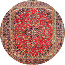 Square Machine Washable Traditional Light Copper Gold Rug, wshtr49