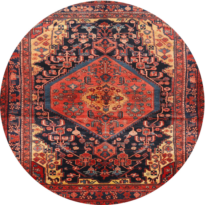 Round Traditional Red Persian Rug, tr566