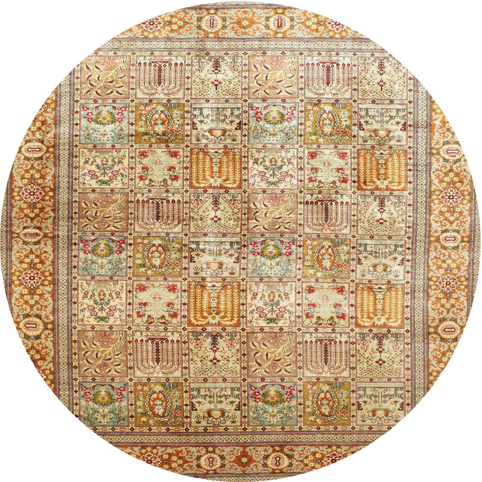 Round Traditional Red Persian Rug, tr59
