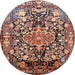 Square Machine Washable Traditional Light Copper Gold Rug, wshtr615