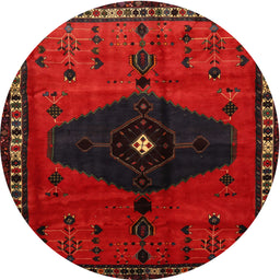 Square Machine Washable Traditional Bakers Brown Rug, wshtr637