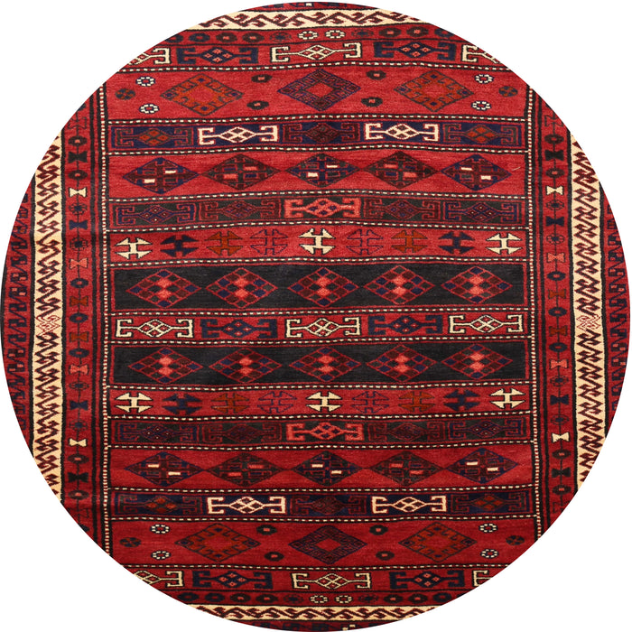 Square Machine Washable Traditional Sepia Brown Rug, wshtr662