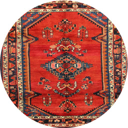 Square Machine Washable Traditional Red Rug, wshtr697