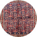 Round Traditional Pink Persian Rug, tr711