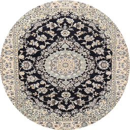 Square Machine Washable Traditional Gray Rug, wshtr727