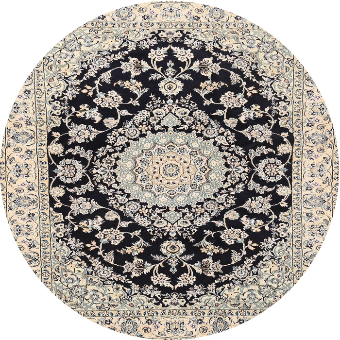 Square Machine Washable Traditional Gray Rug, wshtr727