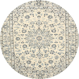 Square Machine Washable Traditional Rosy Brown Pink Rug, wshtr730