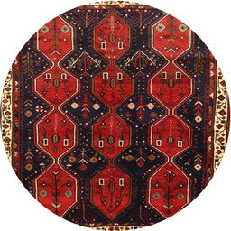 Square Machine Washable Traditional Sepia Brown Rug, wshtr739