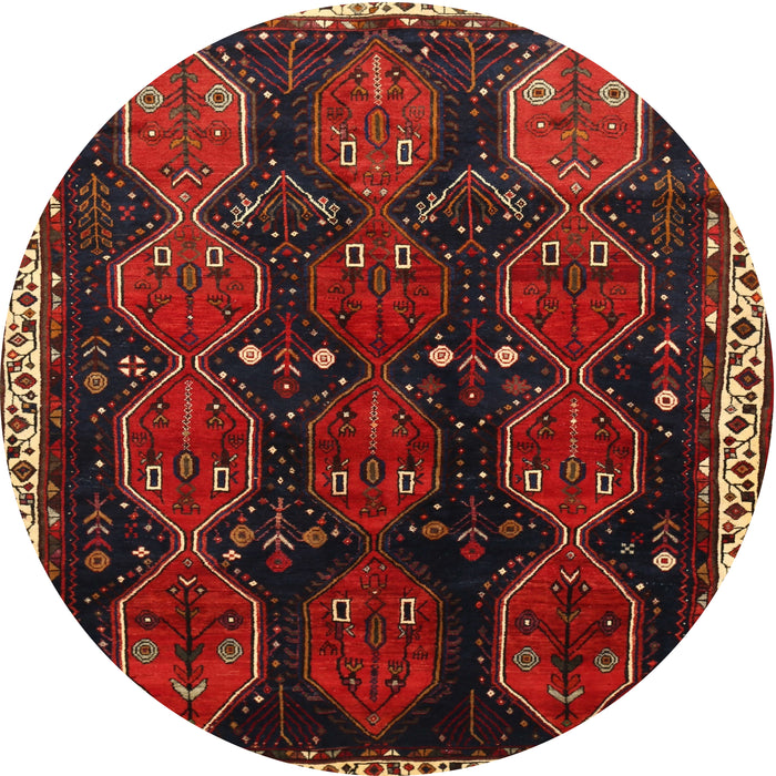 Square Machine Washable Traditional Sepia Brown Rug, wshtr739