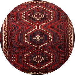 Square Machine Washable Traditional Dark Brown Rug, wshtr745