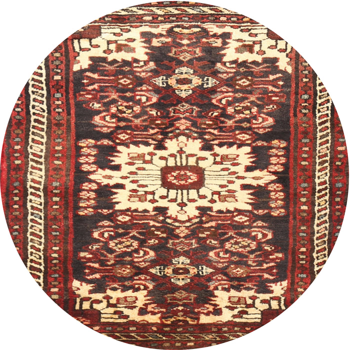 Round Traditional Red Persian Rug, tr768