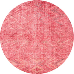 Square Machine Washable Traditional Red Rug, wshtr769
