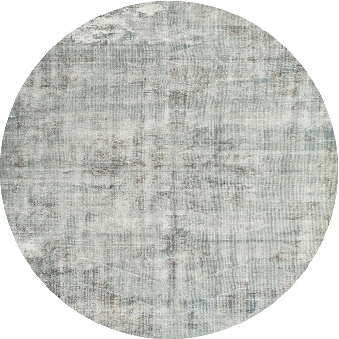 Square Machine Washable Traditional Dark Gray Rug, wshtr775