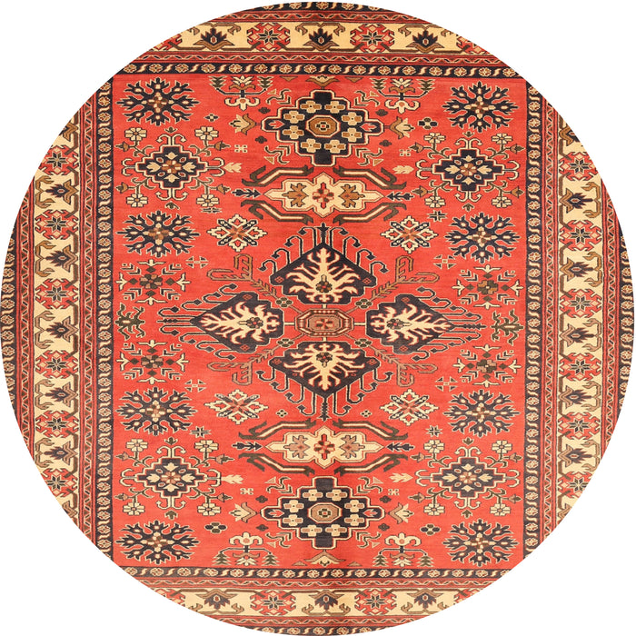Round Traditional Brown Persian Rug, tr797